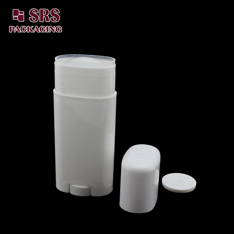 Oval Shape Deodorant Stick 15ml 30ml 75ml Plastic Cosmetic Container